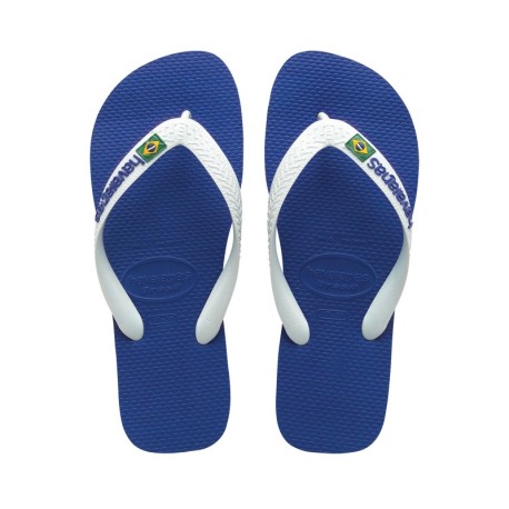Havaianas Brasil Logo  Blu/Bianco