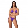 Effek Bikini Triangolo con Slip Regolabile Lycra Crepe Viola Donna