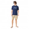 Oakley T-Shirt Logo Fantasia Blu Uomo