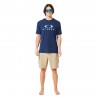 Oakley T-Shirt Logo Fantasia Blu Uomo