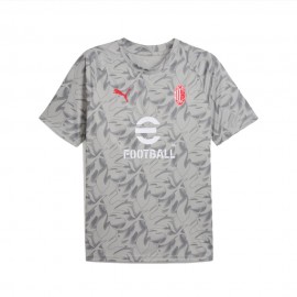 Puma Maglia Pre Partita Ac Milan 25-26 Grigio Bianco Uomo