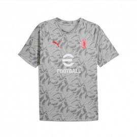 Puma Maglia Pre Partita Ac Milan 25-26 Grigio Bianco Uomo
