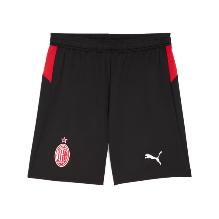 Puma Pantaloncini Calcio Ac Milan Home 25-26 Rosso Nero Bambino
