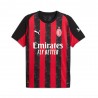 Puma Maglia Gara Home Ac Milan 25-26 Rosso Nero Uomo