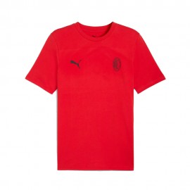 Puma T-Shirt Ac Milan Essential Rosso Uomo