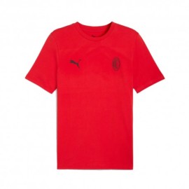 Puma T-Shirt Ac Milan Essential Rosso Uomo
