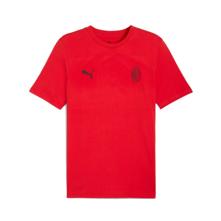 Puma T-Shirt Ac Milan Essential Rosso Nero Uomo