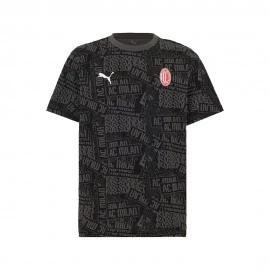 Puma T-Shirt Ac Milan Culture Nero Uomo
