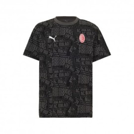Puma T-Shirt Ac Milan Culture Nero Uomo