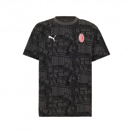 Puma T-Shirt Ac Milan Culture Nero Uomo