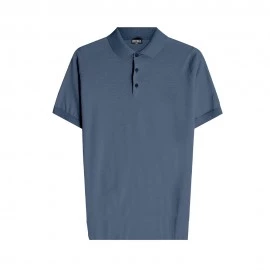 Zeybra Polo Maniche Corte Tech Denim Uomo