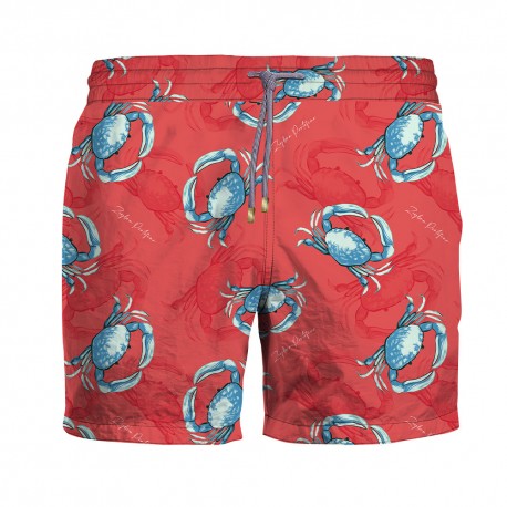 Zeybra Costume Boxer Fantasia Granchi Rosso Uomo