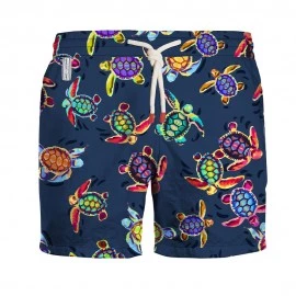 Oxyde Costume Boxer Tartarughe Blu Uomo