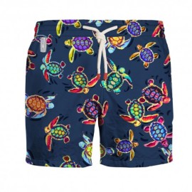 Oxyde Costume Boxer Tartarughe Blu Uomo