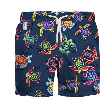 Oxyde Costume Boxer Tartarughe Blu Uomo