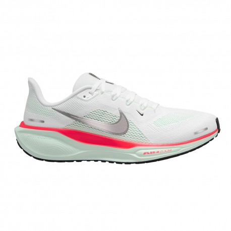 Nike Pegasus 41 Bianco Metallic Argento - Scarpe Running Uomo