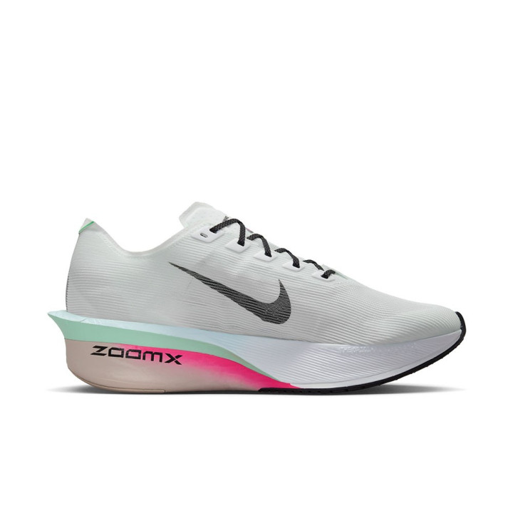 Nike Zoomx Vaporfly Next 4% Bianco Nero-Hyper Rosa - Scarpe Running Uomo