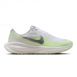 Nike Revolution 8 Bianco Metallic Argento-Volt - Scarpe Running Donna