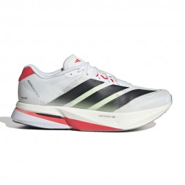 Adidas Adizero Boston 13 Bianco Core Nero Lucid Re - Scarpe Running Uomo