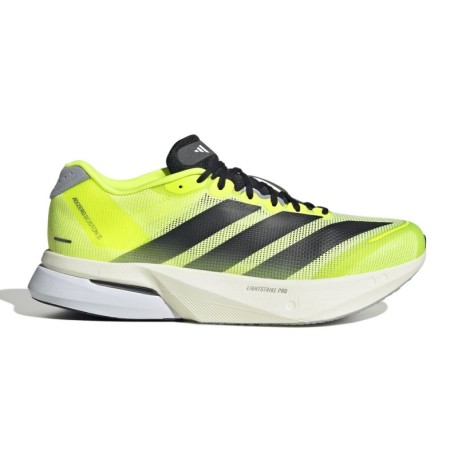 Adidas Adizero Boston 13 Lucid Lemon Core Nero Halo Si - Scarpe Running Uomo