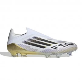 ADIDAS F50 Elite Fg Laceless Bianco Oro - Scarpe Da Calcio Uomo