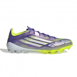 ADIDAS F50 Elite Ag 2G 3G Viola Bianco Lime - Scarpe Da Calcio Uomo