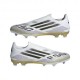ADIDAS F50 League Fg Mg Laceless Bianco Oro - Scarpe Da Calcio Uomo