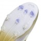 ADIDAS F50 League Fg Mg Laceless Bianco Oro - Scarpe Da Calcio Uomo