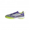 ADIDAS F50 League Fg Mg Laceless Viola Bianco Lime - Scarpe Da Calcio Bambino