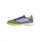 ADIDAS F50 League Fg Mg Laceless Viola Bianco Lime - Scarpe Da Calcio Bambino