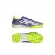 ADIDAS F50 League Fg Mg Laceless Viola Bianco Lime - Scarpe Da Calcio Bambino