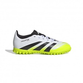 ADIDAS Predator Club Tf Bianco Nero Lime - Scarpe Da Calcio Bambino