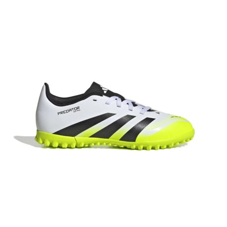 ADIDAS Predator Club Tf Bianco Nero Lime - Scarpe Da Calcio Bambino