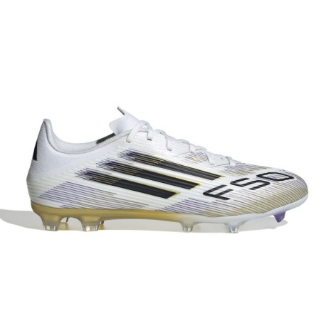Adidas F50 League Fg Mg Bianco Oro Scarpe Da Calcio Uomo