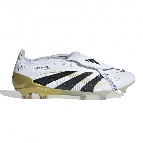 ADIDAS Predator Elite Ft Fg Bianco Oro - Scarpe Da Calcio Uomo