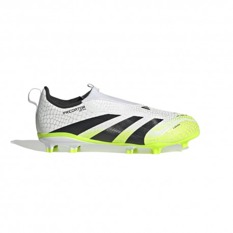 ADIDAS Predator League Fg Mg Bianco Nero Lime - Scarpe Da Calcio Bambino