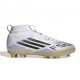 ADIDAS F50 Mid League Fg Mg Bianco Oro - Scarpe Da Calcio Bambino