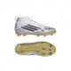 ADIDAS F50 Mid League Fg Mg Bianco Oro - Scarpe Da Calcio Bambino