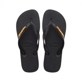 Havaianas Logo Metallic Oro Nero