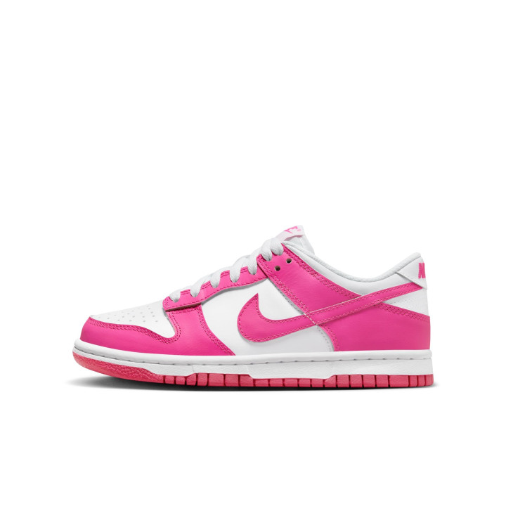 Nike Dunk Low Gs Bianco Fucsia - Sneakers Bambina