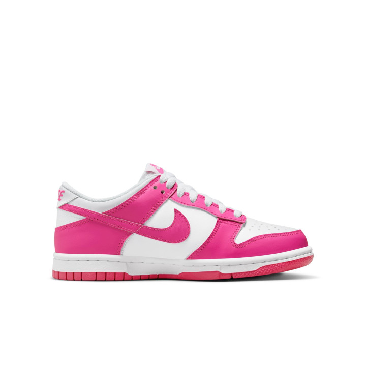 Nike Dunk Low Gs Bianco Fucsia - Sneakers Bambina