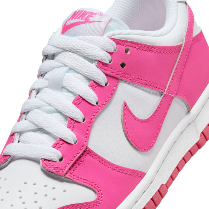 Nike Dunk Low Gs Bianco Fucsia - Sneakers Bambina