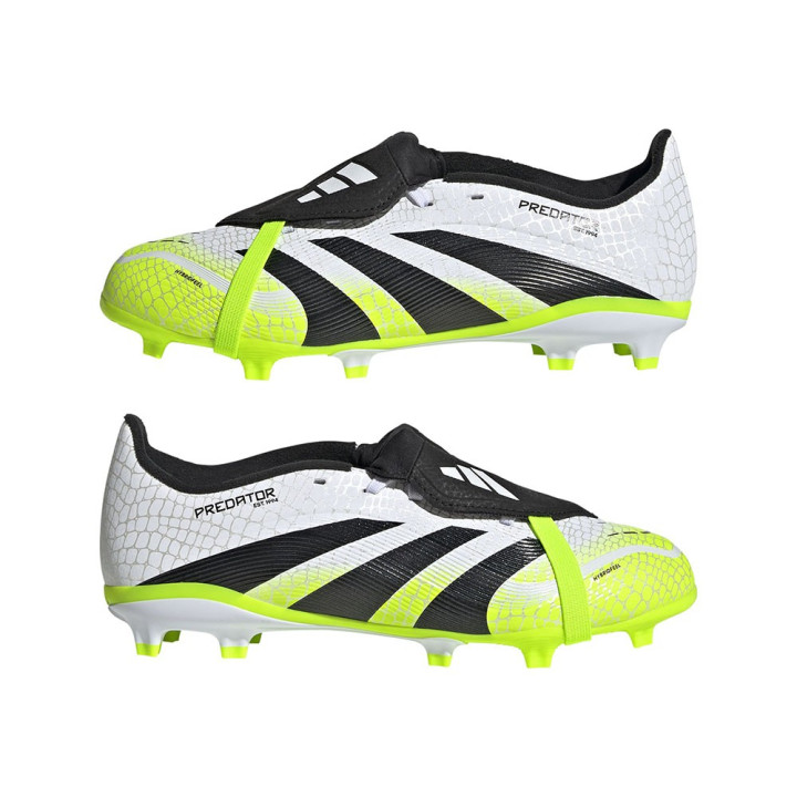 ADIDAS Predator League Ft Fg Mg Bianco Nero Lime - Scarpe Da Calcio Bambino