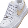 Nike Air Force 1 Gs Bianco Beige Bianco - Sneakers Bambino