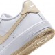 Nike Air Force 1 Gs Bianco Beige Bianco - Sneakers Bambino