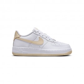 Nike Air Force 1 Gs Bianco Beige Bianco - Sneakers Bambino