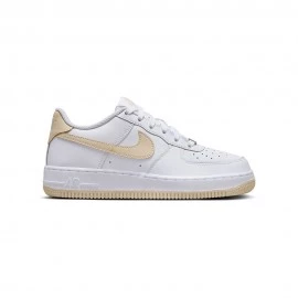 Nike Air Force 1 Gs Bianco Beige Bianco - Sneakers Bambino