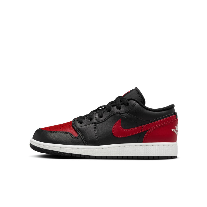 Nike Air Jordan 1 Low Gs Nero Rosso - Sneakers Bambino