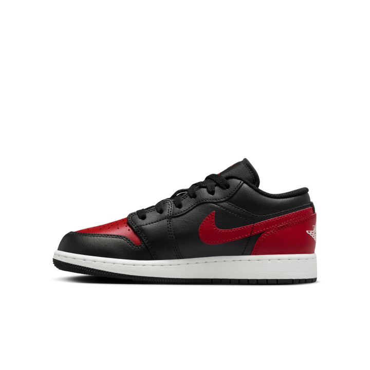 Nike Air Jordan 1 Low Gs Nero Rosso - Sneakers Bambino
