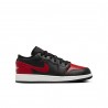 Nike Air Jordan 1 Low Gs Nero Rosso - Sneakers Bambino
